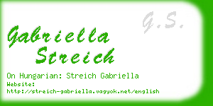 gabriella streich business card